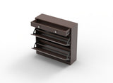 Mirror Shoe Cabinet with 2 Tier Drawers, Mirror Shoe Rack With 1 Drawer Storage, Mirror Shoe W760P206336