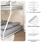 Same as B083P160614 Adam Sturdy Twin over Full Bunk Bed Metal White for Kids Adult, Low Profile B083P170884