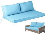 Outdoor Loveseat Cushion Set, 48 x 24 inch, Water Repellent Patio Furniture Cushions Replacement 18354222
