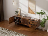 78" TV Stand for TVs up to 85", TV Console for Living Room, Media Console with Two Drawers, N710P510682P