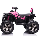 ZNTS Kids ATV 4 Wheeler, 24V Kids Ride on Toy for Big Kid w/Bluetooth, 800W Motor,pink W2058P203109