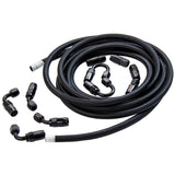 ZNTS -6AN AN-6 16ft Oil Line Fitting 11MM Nylon Stainless Steel Braided + Fuel Oil Line Kit 33610843