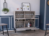 Winthrop 6-Bottle Rectangle Bar Cabinet Light Grey B06280597