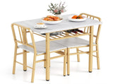 3-Piece Dining Table Set , Space-Saving Tuck-under Chair Design 77447985