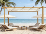 Outdoor retractable pergola 74372502