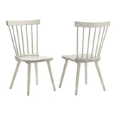 2-Piece Rustic Dining Side Chair Set, Solid Wood Frame, Farmhouse Modern Design, Easy Assembly W2537P214544