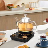 Compact Tea Maker Electric Glass KettleDual Methods of Steaming and Brewing with Temperature and 83847908
