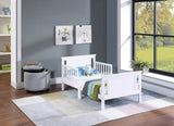 Connelly Reversible Panel Toddler Bed White/Rockport Gray B02257228