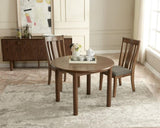42" Round Dining Table for 4 Person, Retro Kitchen Table, Wooden Dinner Room Table with Solid Wood W1801P181981