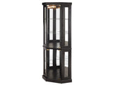 Lighted Corner Curio Cabinet - Display Case for Living Room, Antique Collectibles, Wine & Bar Glass 88585341