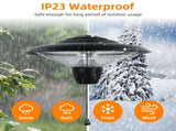 1500W Hanging Halogen Patio Heater, Fanless Electric Ceiling Heater, IP23 Rated, 2 Heat Settings, 16046511