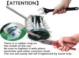 Heavy Duty Rolling Lawn Aerator, Rotary Push Tine Spike Soil Lawn Aerator Gardening Tool with 36790903