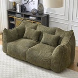 Soft beanbag chair with high resilience foam core for two people. The comfortable square recliner W1996P252273