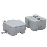 ZNTS Portable Toilet With 5.3 Gallon Waste Tank and Carry Bag, Porta Potty for RV Boat Camping, Gray W2181P148123