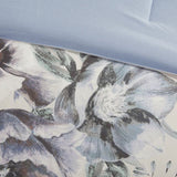 8 Piece Cotton Printed Comforter Set Blue King B03597239