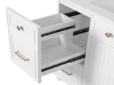 36" Bathroom Vanity with Ceramic Sink, Standard and Double-Layer Drawers, Soft Close Doors, N729P289163K
