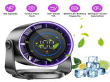 Portable USB Table Fan 100 Speed Settings Real-Time LCD Display Battery Indicator, 120 Degree 31502836