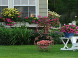 37.8 inch Bird Bath and Solar Bird Feeders Combo with Flower Planter Pedestal, Weather Resistant 60319630