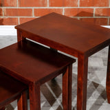 3-Piece Nesting Table Set, Cherry B04660621