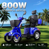 ZNTS XL3D4L Electric Mobility Recreational Travel Scooter for Adults,Mobility Scooters for Seniors, 4 W2153P192643