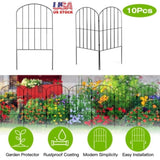 Decorative Garden Fence Fencing 10 Pack, 12.59 Width 23.93 Length Rustproof Metal Wire Panel 59722959