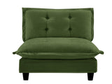 73 Armless Sofa Chenille- Green W714P448384