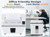 200-Sheet Auto Feed Paper Shredder, 40 Min Non-Stop Heavy Duty Shredders, P-5 Ultra Security 75333406