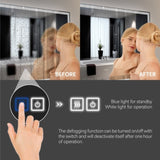 48"x36" Modern LED Smart Mirror Bathroom Mirror, Front Lit & Back Lit With 3 Color Adjustable, T3177P284026
