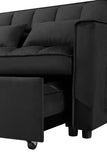 Pull Out Couch Bed-3 in 1 Convertible Sofa Upgraded wear-resistant suede fabric Sleeper Chair W1910P268878