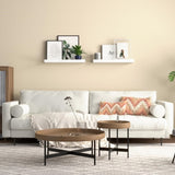 Floating Shelves Wall Mounted Set of 2, Modern White Shelves for Room W2181P194271