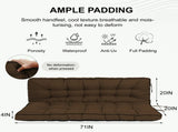 Outdoor Swing Cushions 70 Inch, Waterproof 4" Thick Porch Swing Cushion Replacement with Backrest 70963205