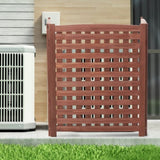 ZNTS Air Conditioner Fence Screen Outside, Cedar Privacy Fence 3 Panels to Hide AC & Trash Enclosure, W1390113800