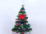 6ft artificial Christmas tree with LED energy-saving lights, including 195 pendant tree skirts and 98228460