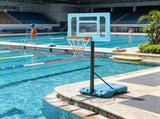 Adjustable Height Portable Basketball Hoop Stand 36.5-48.5 Inch Poolside System with Clear Backboard 41520322