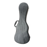 23" Concert Python Pattern Leather Ukulele Case Black 19272684