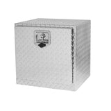 ZNTS 18 Inch Heavy Duty Aluminum Diamond Plate Tool Underbody Box, Waterproof Square Truck Storage W1239123723