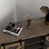 56 inch Corner TV Stand for TVs up to 60 inches, No Assembly Required, Barnwood Finish GL-B108P160155