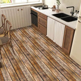 40 Pcs Wood Grain Self-Adhesive Peel And Stick Waterproof Wear Resistant Removable Floor Stickers 84562648