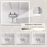Bathroom Medicine Cabinet with Lights, 3630 Inch LED Medicine Cabinet with Mirror, Double Door W1738100840