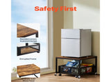 Compact Refrigerator Stand with Storage, Supporting 198 lbs, Portable Fridge Table with 46121334