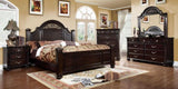 1pc Nightstand Only Traditional Dark Walnut Solid wood 3-Drawers Ball Bearing Metal Glides Antique B01179796