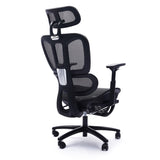 ZNTS Adjustable Ergonomic Black Mesh Office with Headrest and Footrest, Conference/Computer Desk B011P213340