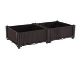 2Pcs Free Splicing Injection Planting Box Brown 59063384