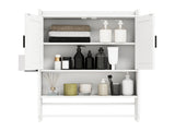 WallMounted Bathroom Storage Cabinet, Engineered Wood Wall Cabinet with Adjustable Shelf, Towel 11376310