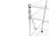 US 4Tier Kitchen Bakers Rack Microwave Oven Stand Storage Cart Workstation Shelf 15516534