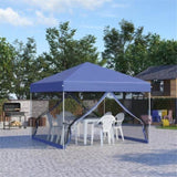 10' x 10' Pop Up Canopy Tent-Blue 18053622