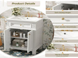 24'' Vintage Elegance Bathroom Cabinet Soft Closing Doors and Adjustable Shelf, Bathroom Vanity N710P446530K