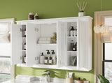 35'' x 28'' Medicine Cabinet, Wall Mounted Bathroom Storage Cabinet, Modern Bathroom Wall Cabinet N710P496235K