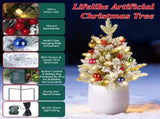 50 LED Lifelike Artificial Christmas Tree - 8 Lighting Modes, Auto 6H/18H Timer & IP44 Waterproof, 43340012