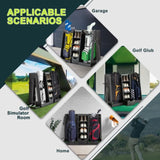 55.5''x16''x37'' Wooden Golf Bag Organizer and Storage, High Quality Wooden 2 Golf Bag W1422P233425
